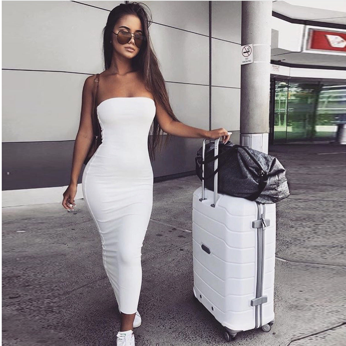 Strapless Wrap Dress, Bustier Style Dress